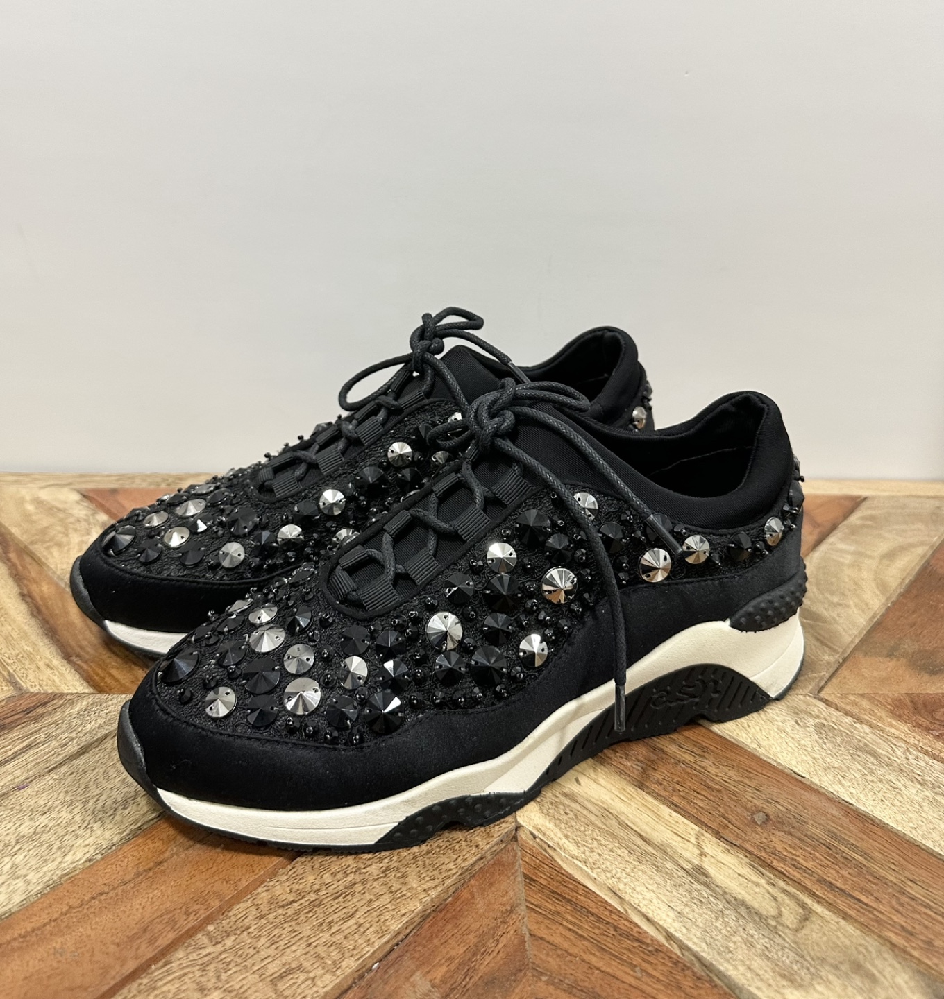 ASH Embellished Black Sneakers