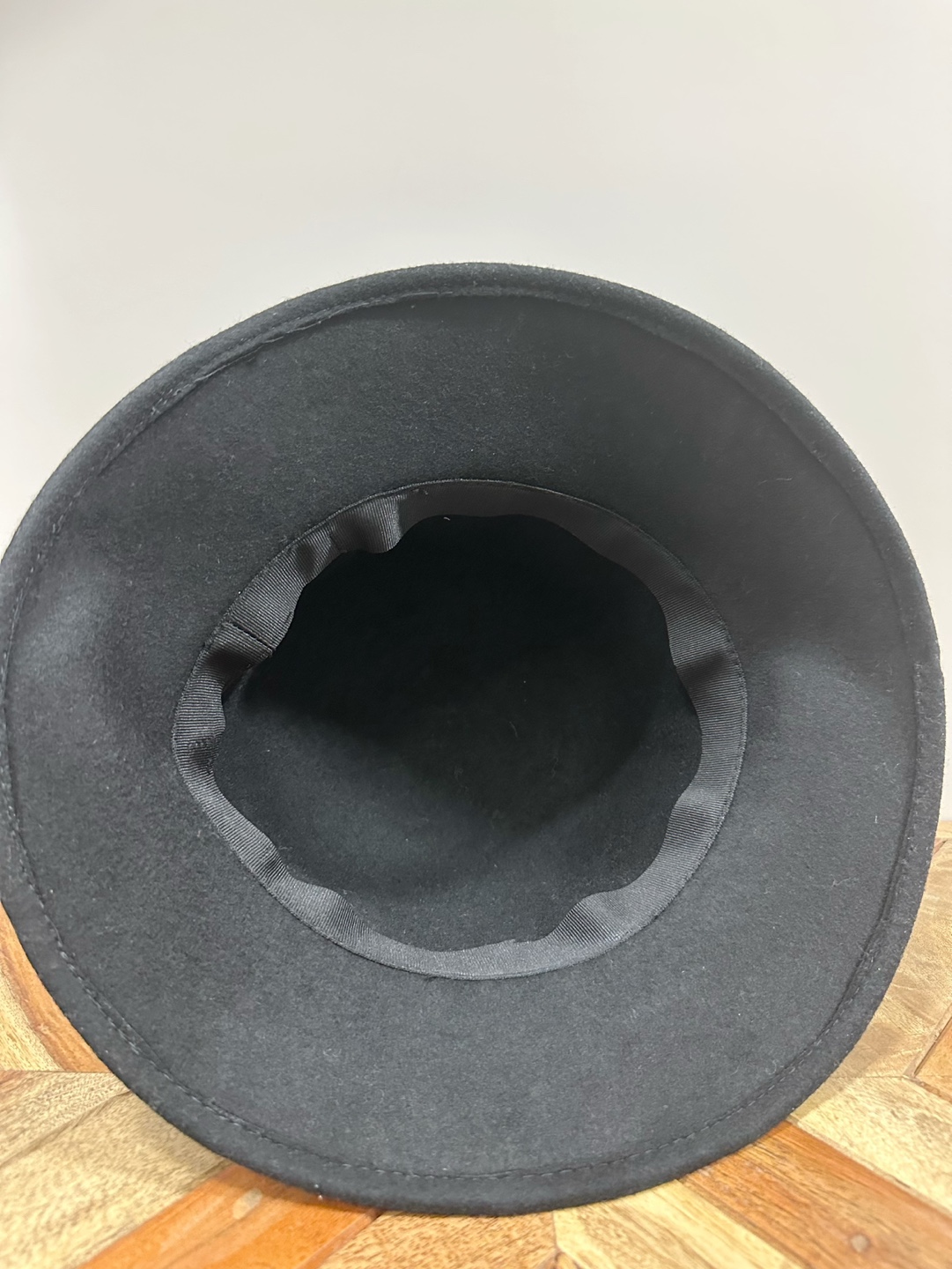 Grey Wool Fedora with Metal Accent Band - photo 2