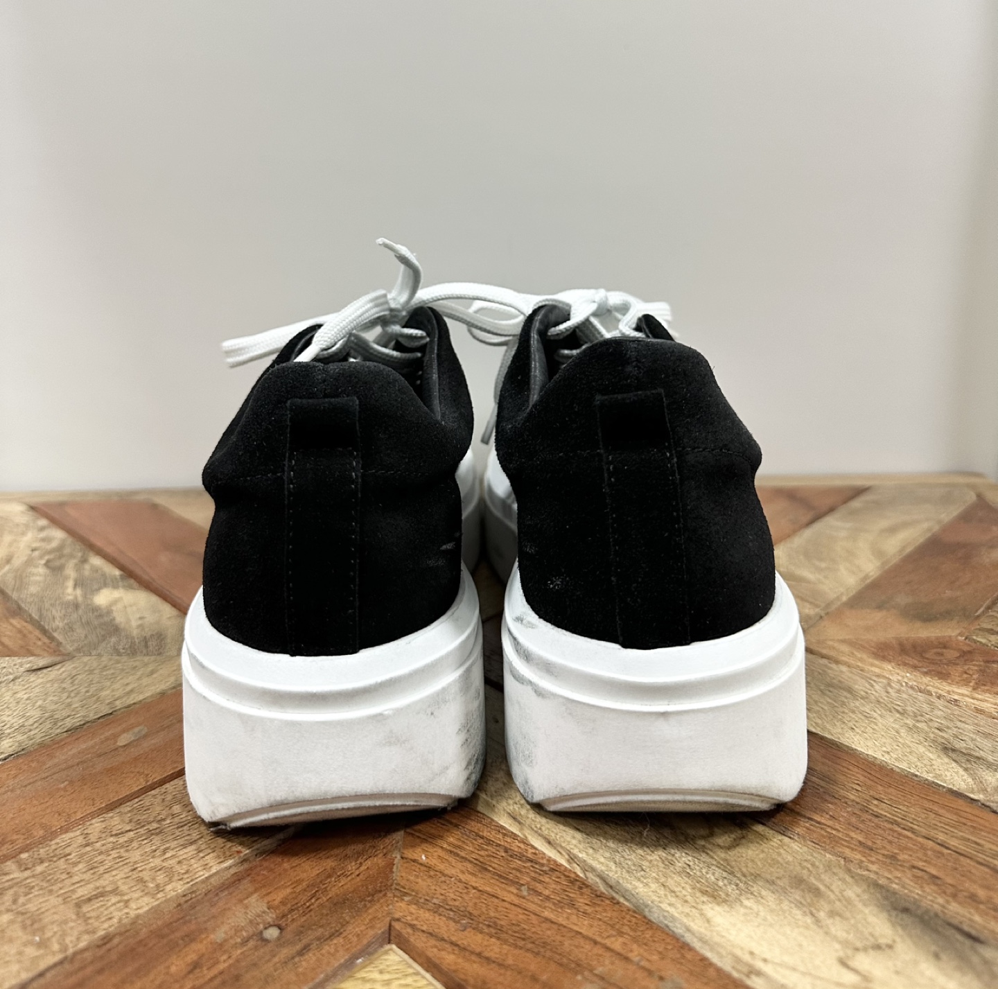 Black Suede Platform Sneakers - photo 4