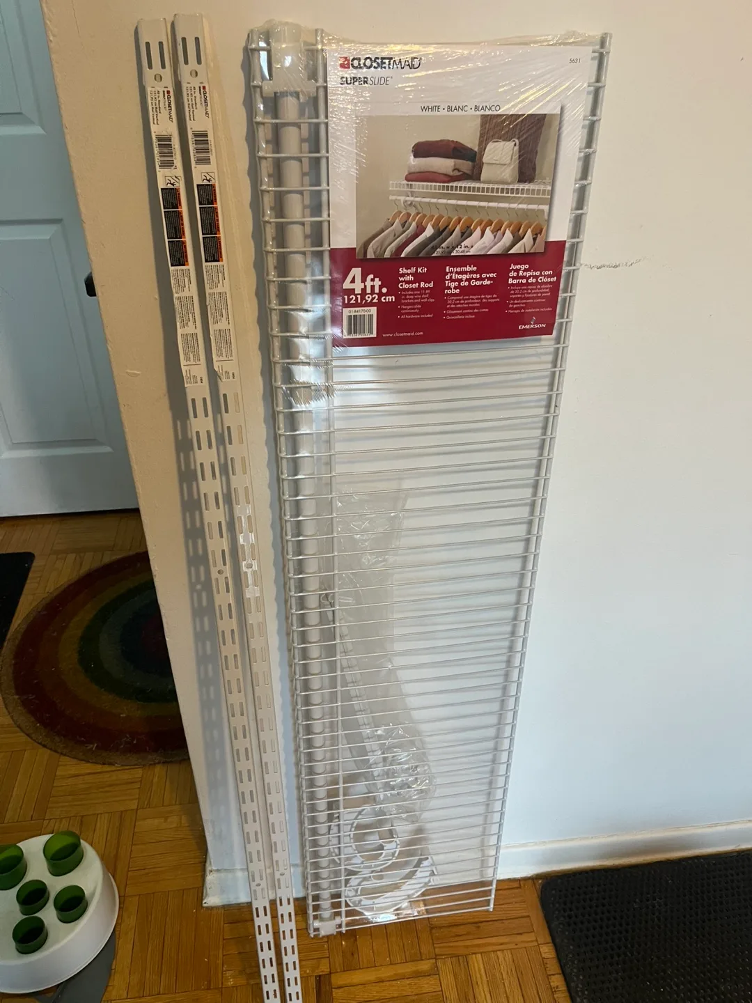 ClosetMaid SuperSlide 4ft Shelf Kit with Closet Rod image indicator(2)