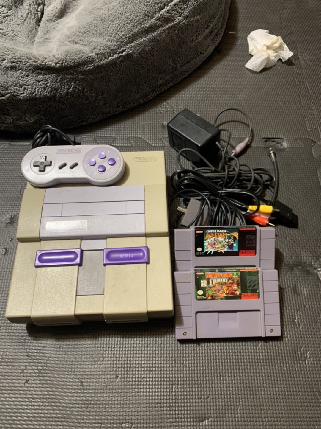 Super Nintendo Entertainment System with Games and Accessories