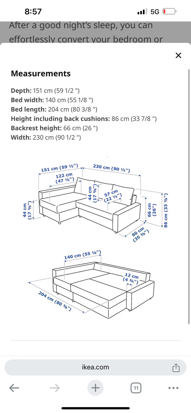 Ikea sofa bed - photo 3