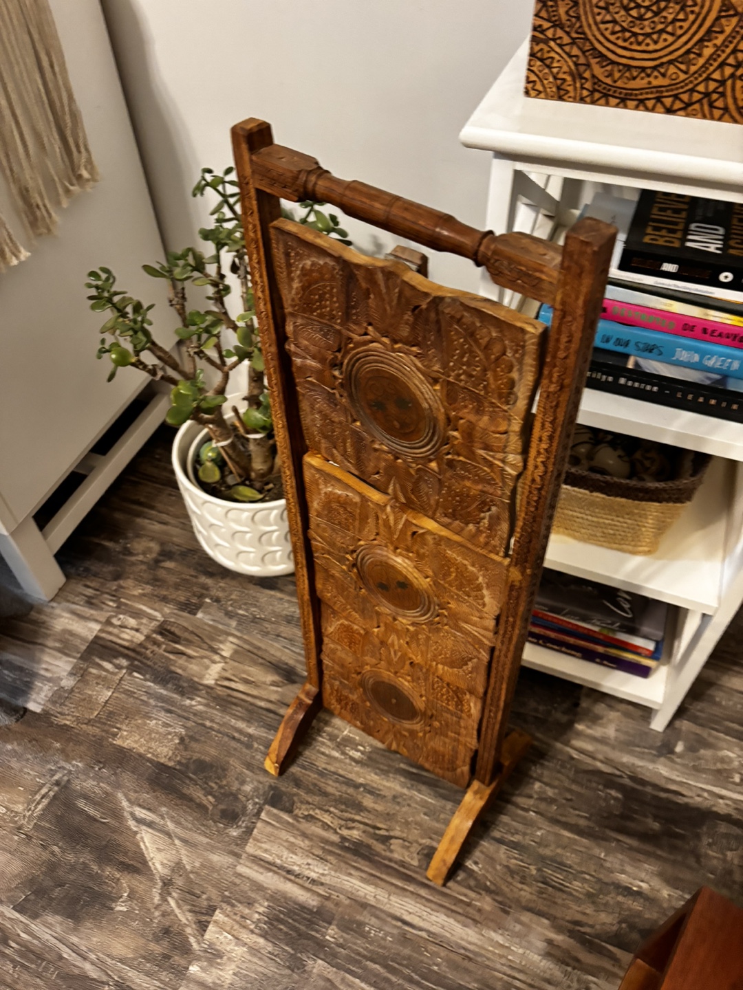 Vintage Wooden Three-Tiered Serving Stand - photo 3