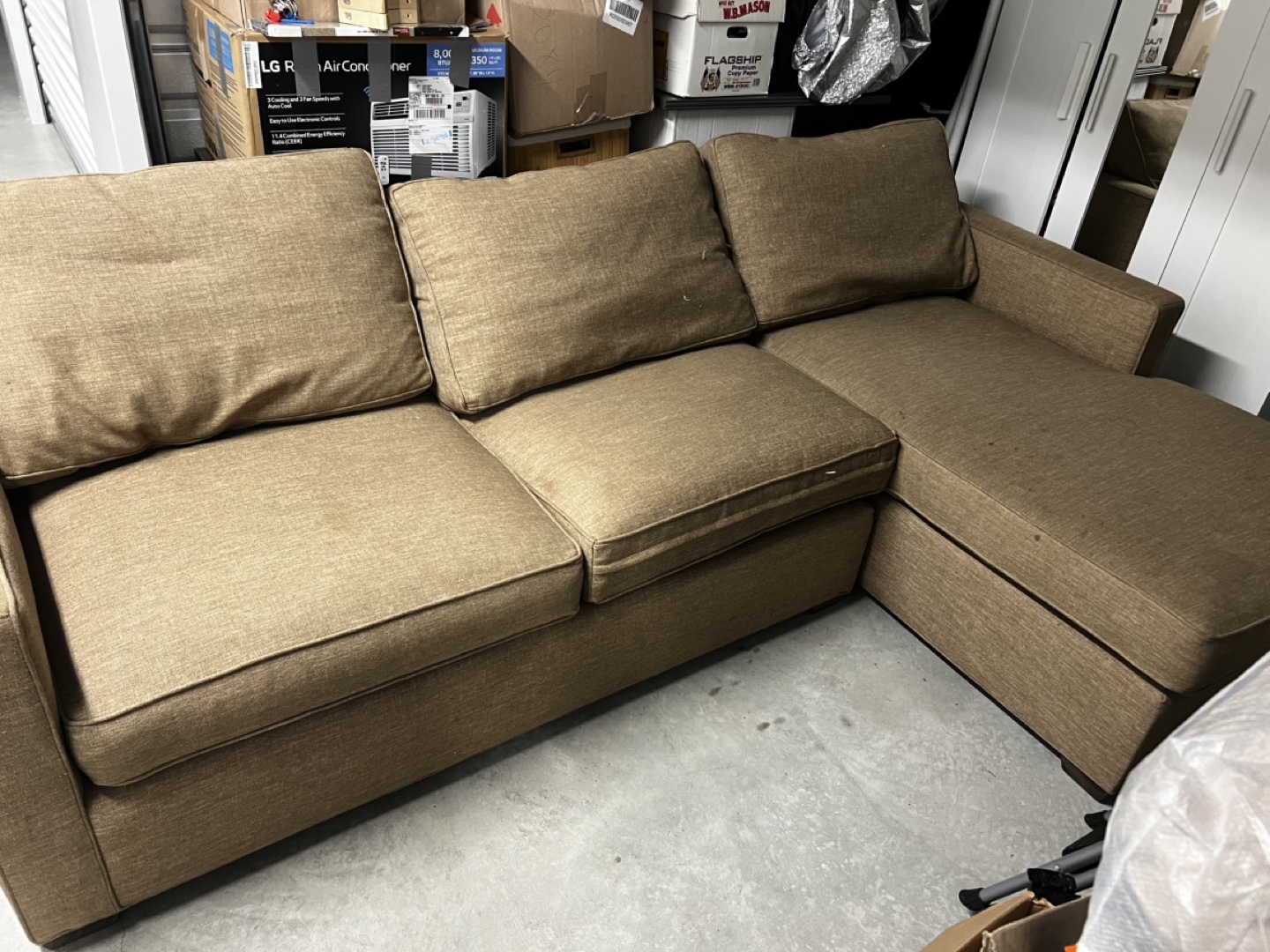 Brown Sofa and Loveseat Set