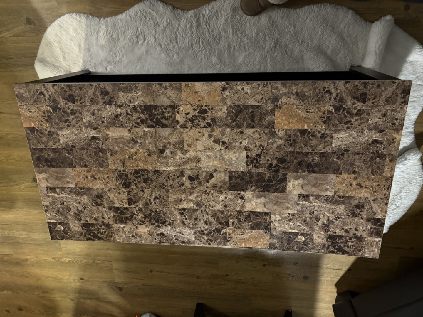 Coffee Table with Marble Top