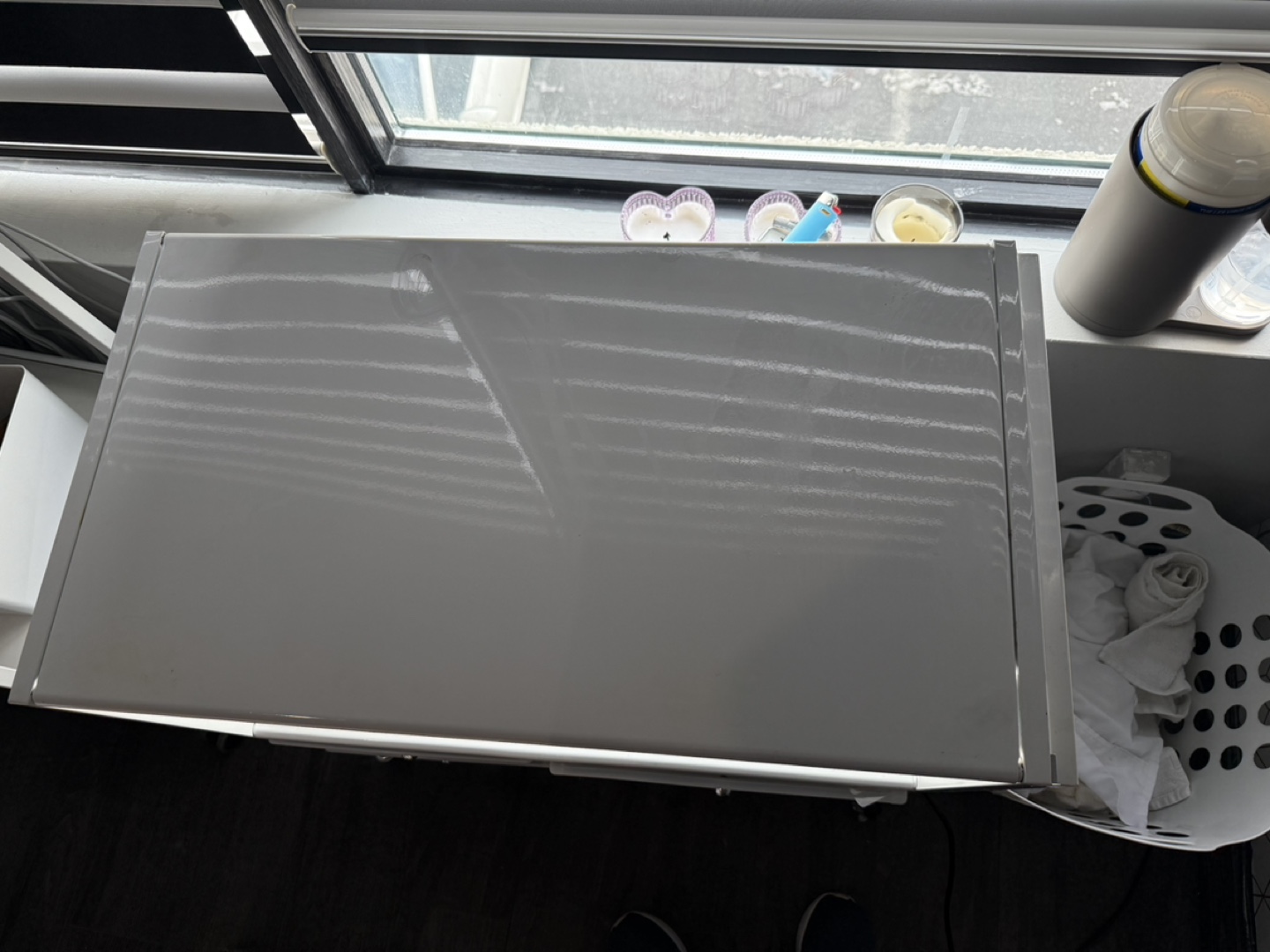 White Rolling Cart with Drawers & Two Shelves - photo 2