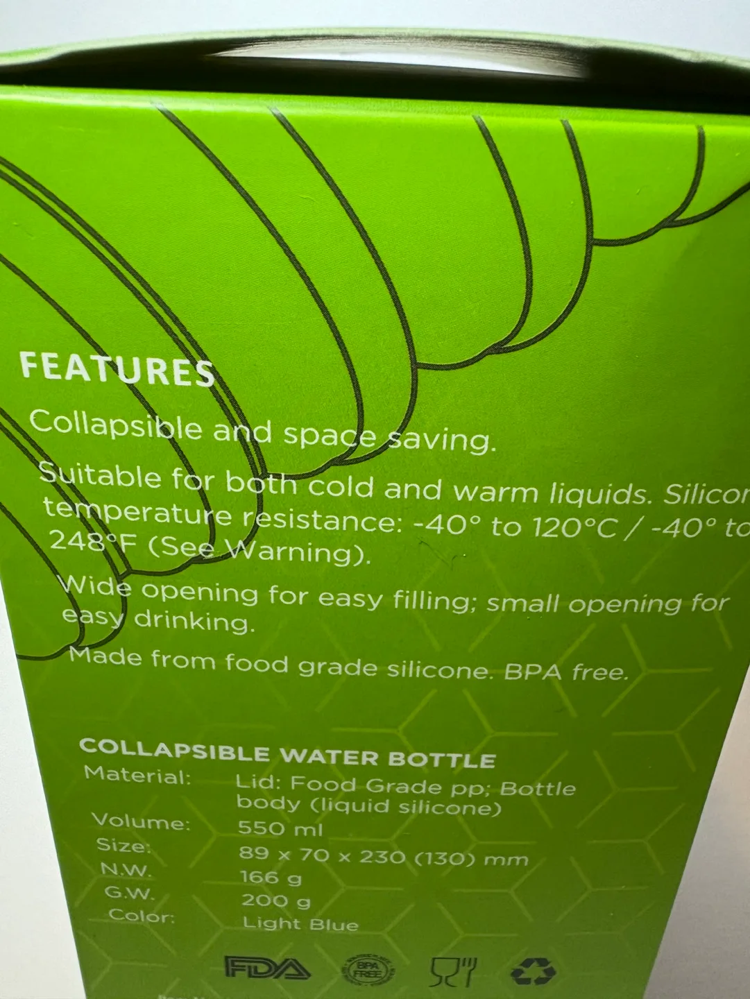 *NEW* Portable Travel Collapsible Silicone Water Bottle image indicator(5)