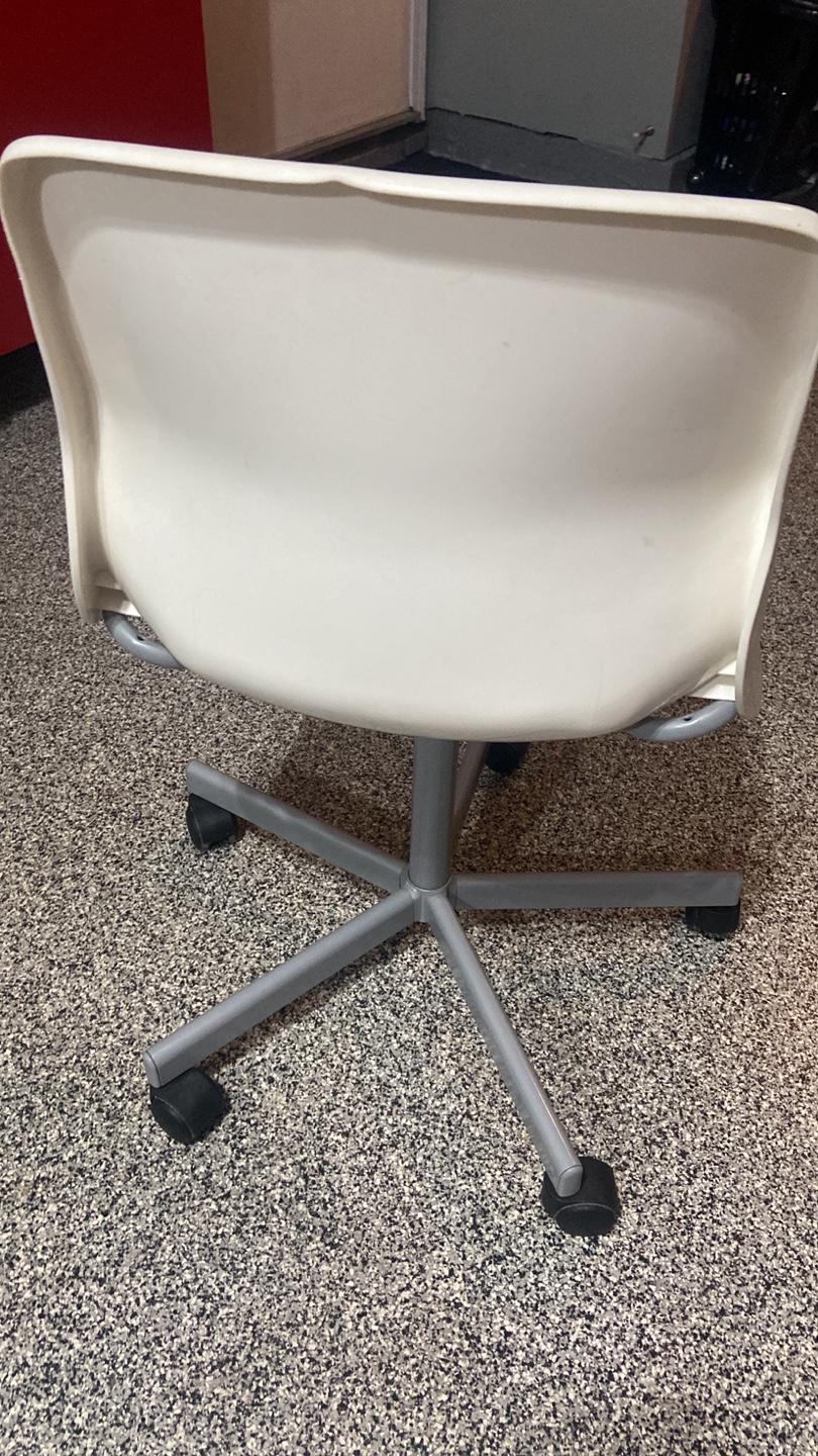 White Swivel Desk Chair - photo 3