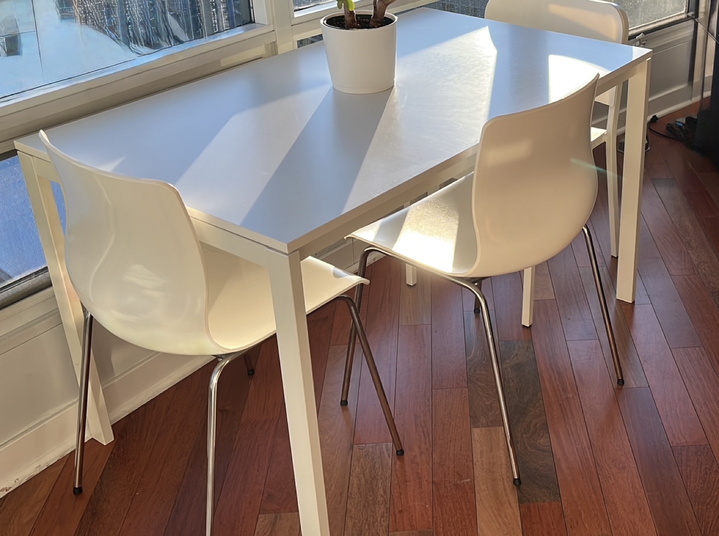 White IKEA table