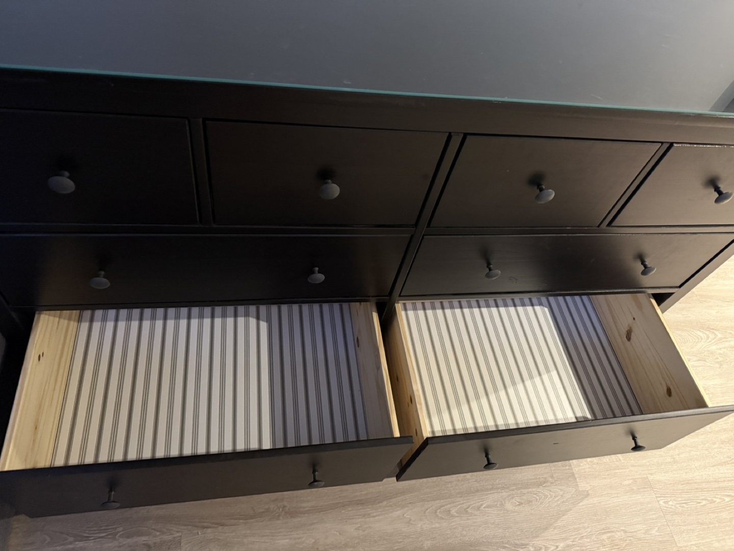 IKEA MALM 8-Drawer Dresser with Glass Top - photo 3