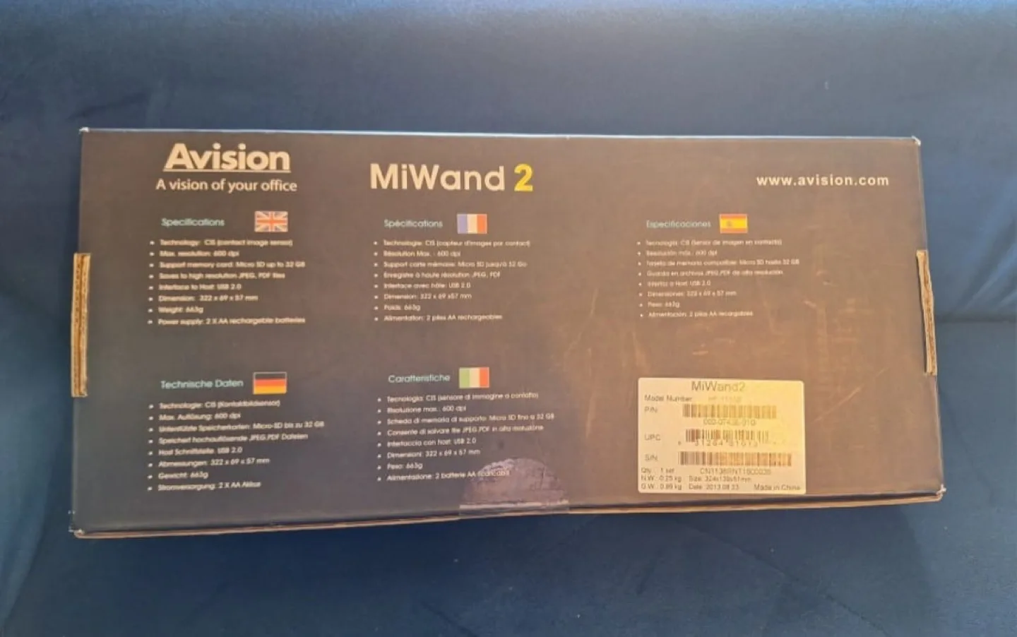 Avision Miwand 2 Mobile Handheld Scanner image indicator(9)