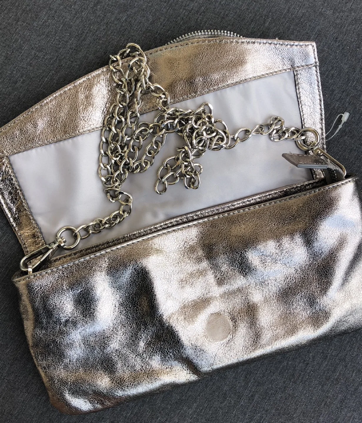 Metallic Leather Rose  Clutch image indicator(6)