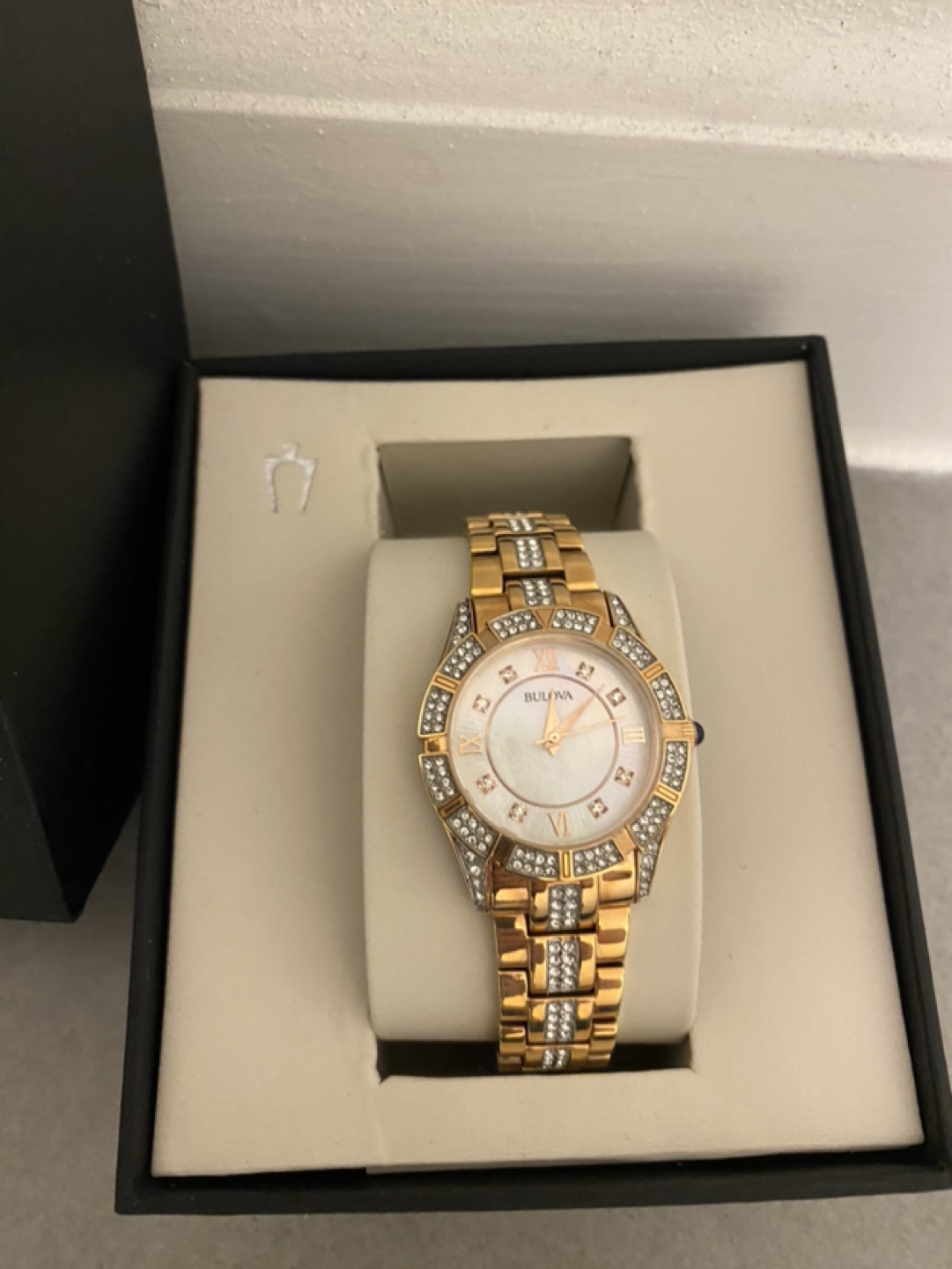 Bulova Women's Rose Gold Watch with Crystals - Brand New in Box - photo 2