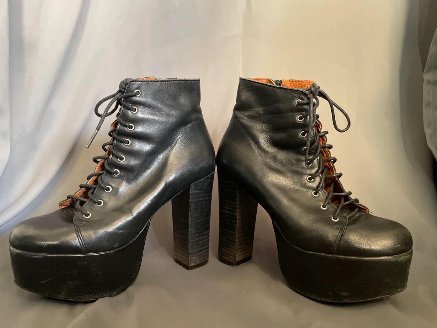 Leather Platform Boots made in Spain image indicator(3)