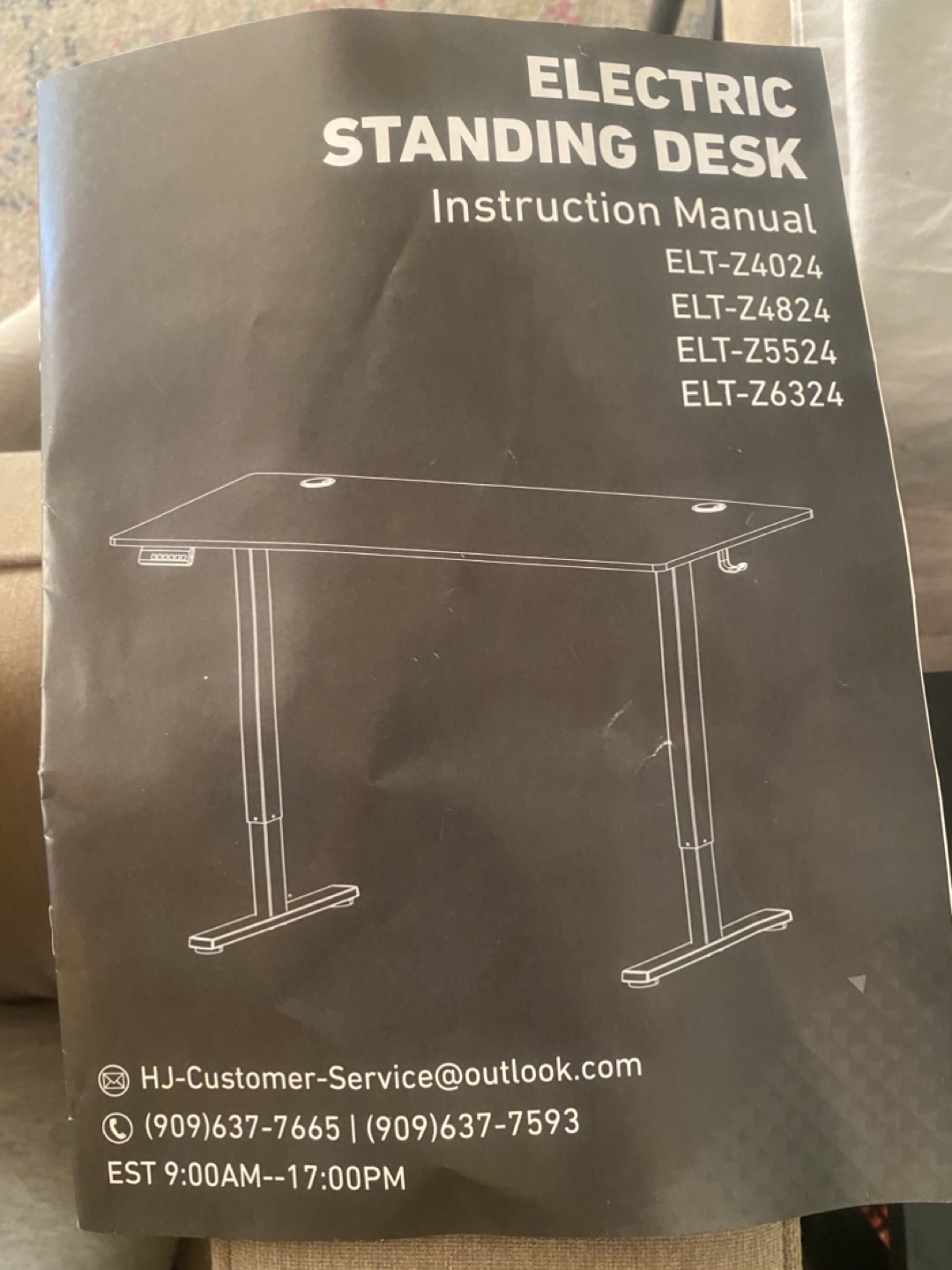 Electric Standing Desk - White - photo 3