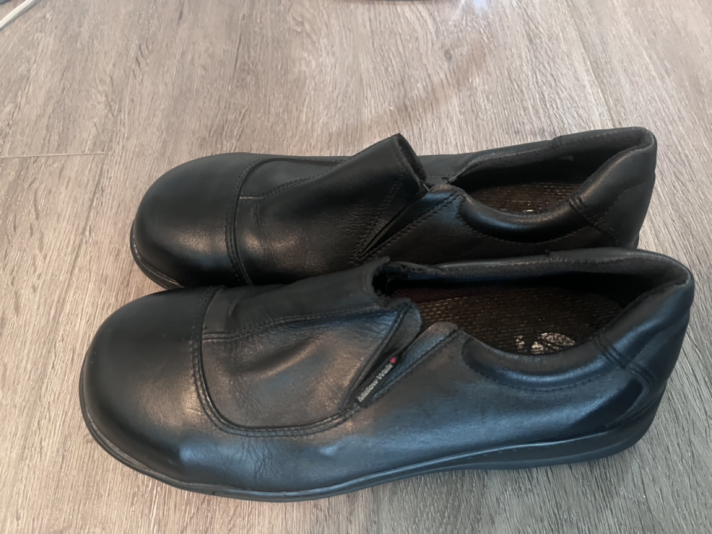 Women’s Mellow Walk Black Leather Slip-On Shoes - Size 9.5 - photo 2