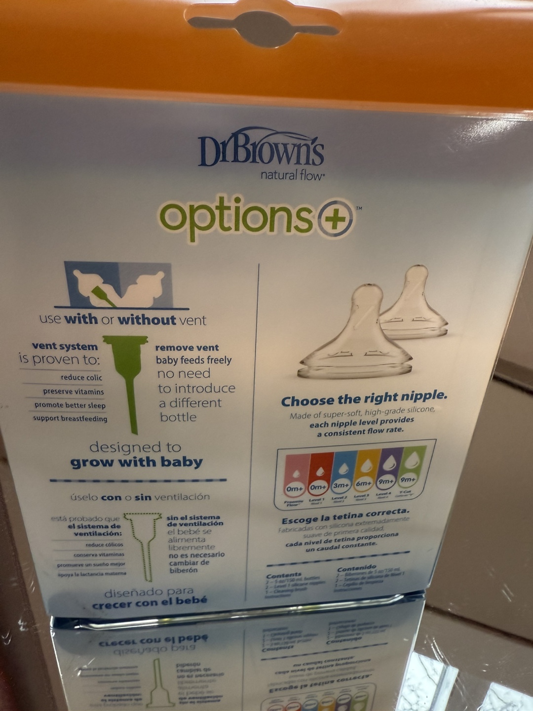 Dr Brown's Options+ Anti-Colic Baby Bottles (2-Pack) - photo 3