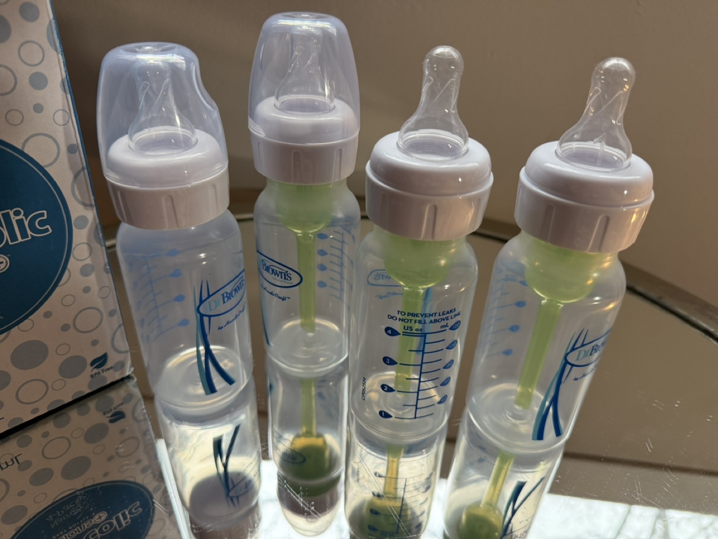 Dr Brown's Anti-Colic Options+ 4-Pack Baby Bottles
