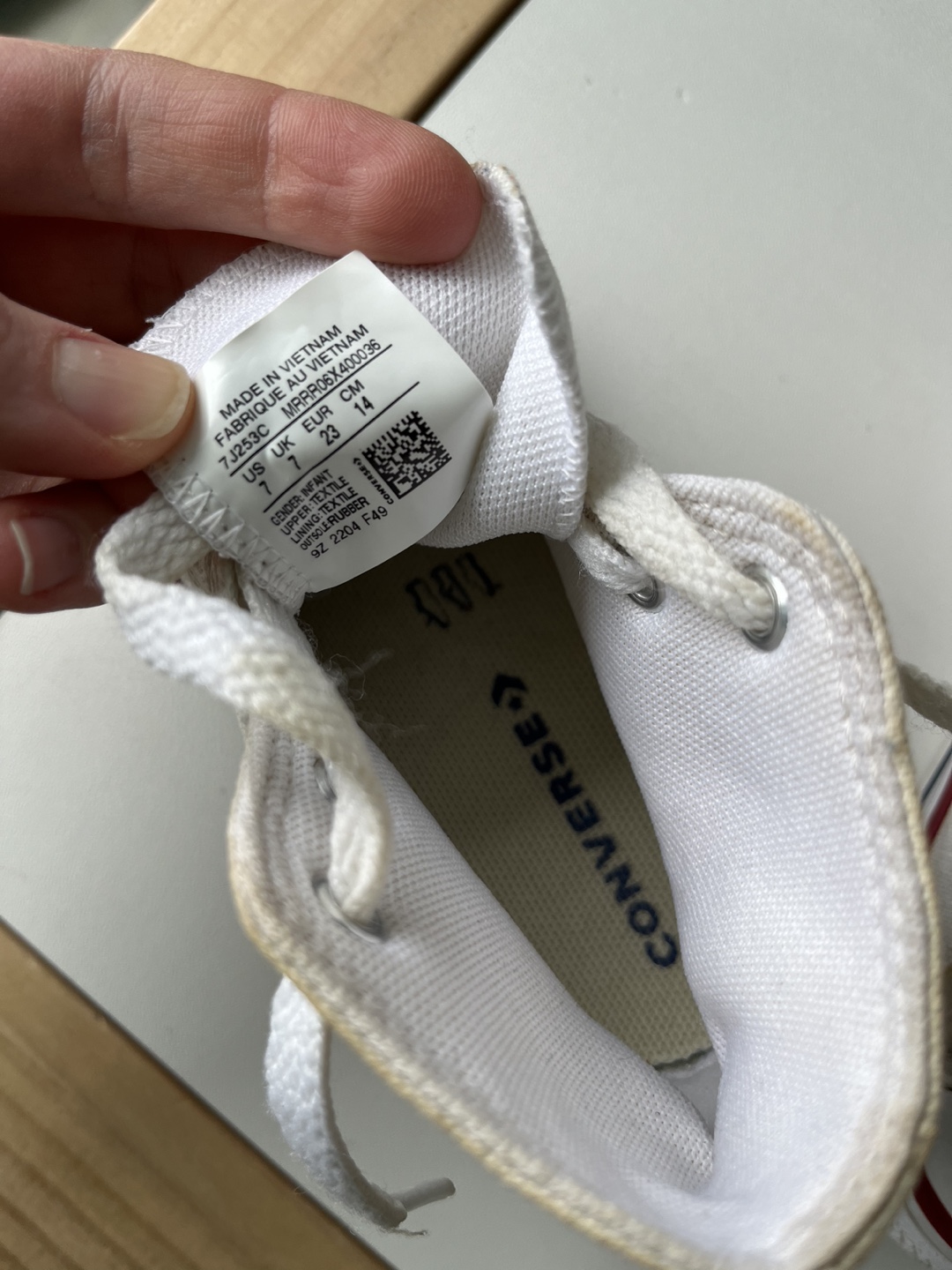 Infant Converse All Star High-Top Sneakers - Size 7 - photo 4