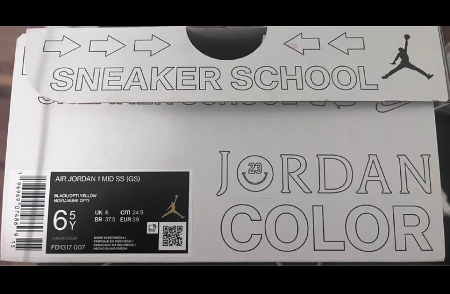 Jordan 1 Mid GS 'The Six Rings' Sneakers - Size 6Y
