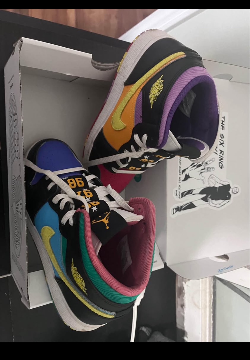 Jordan 1 Mid GS 'The Six Rings' Sneakers - Size 6Y - photo 3