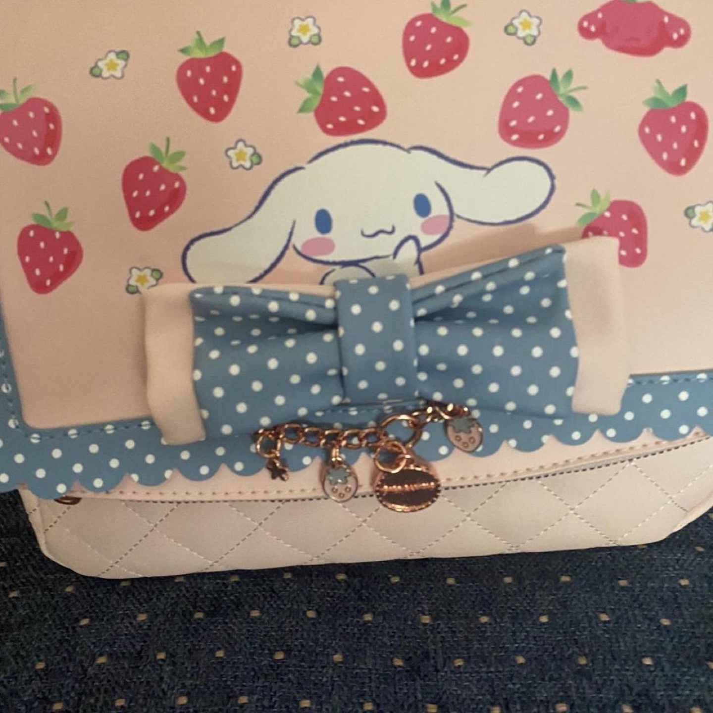 cinnamoroll large link quilted crossbody new - photo 2