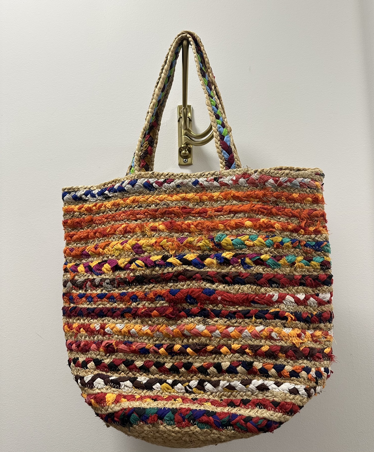 Colorful Woven Tote Bag