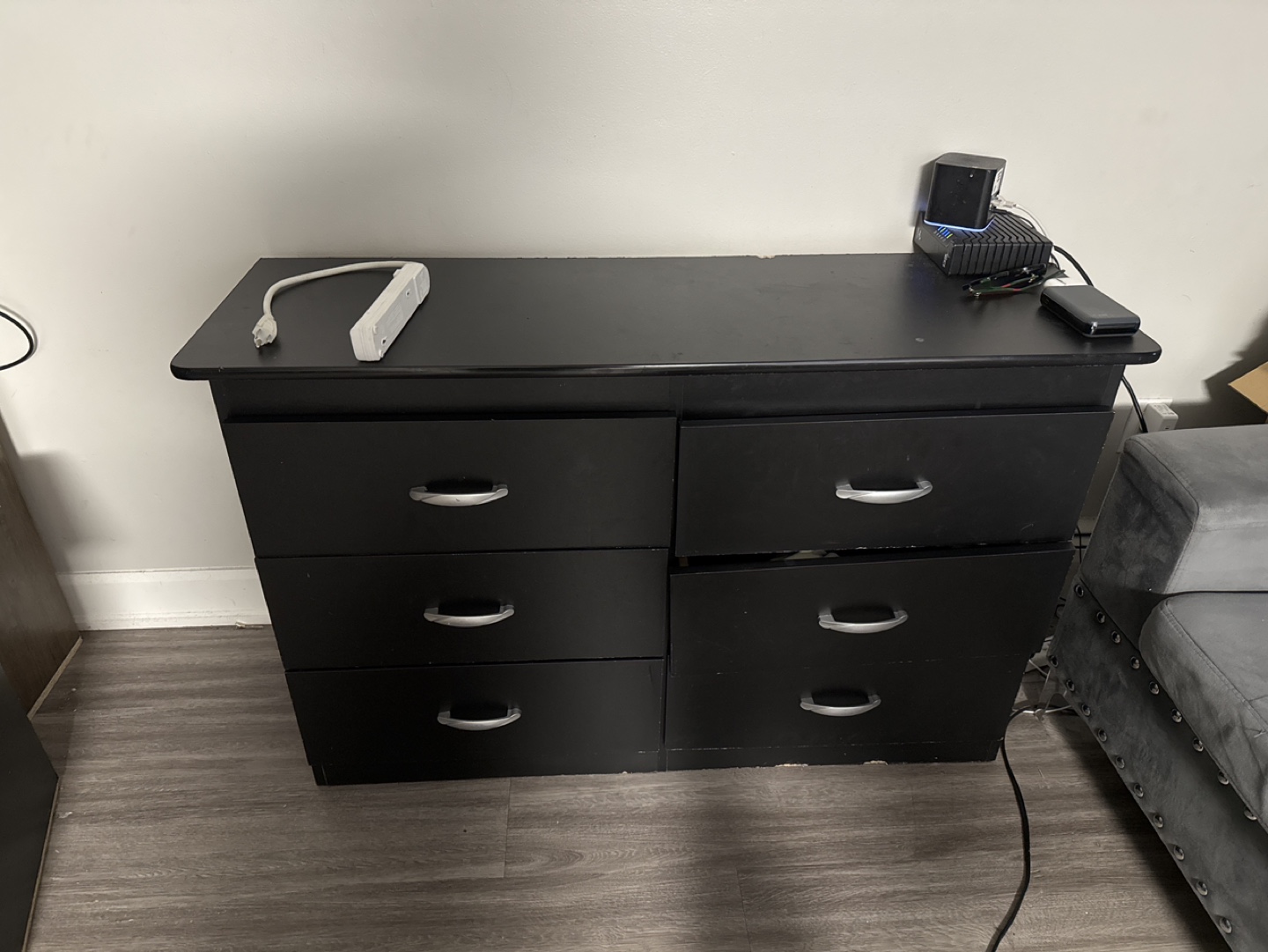 Black 4-Drawer Chest