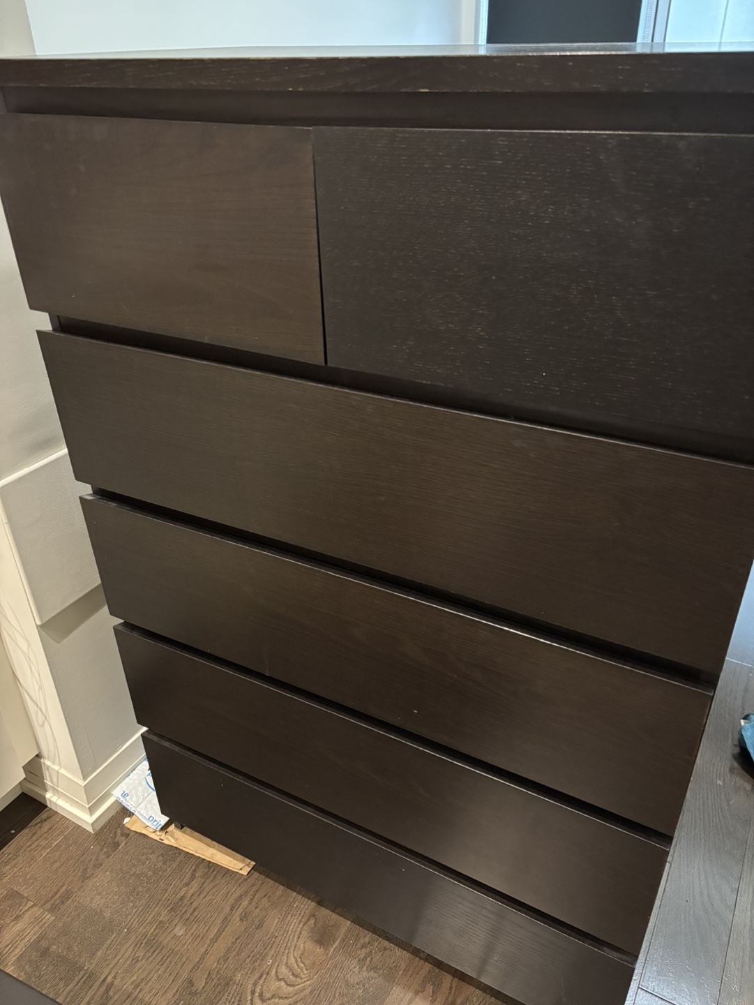 IKEA MALM 5-Drawer Chest Dark Brown - photo 2