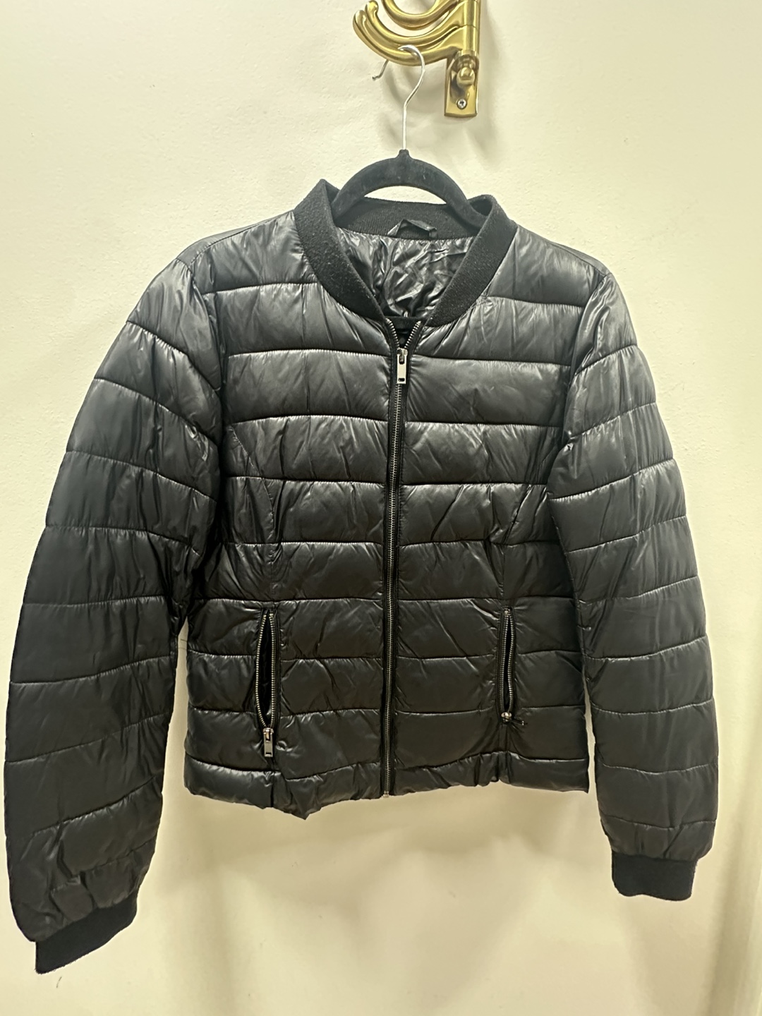Black puffer jacket