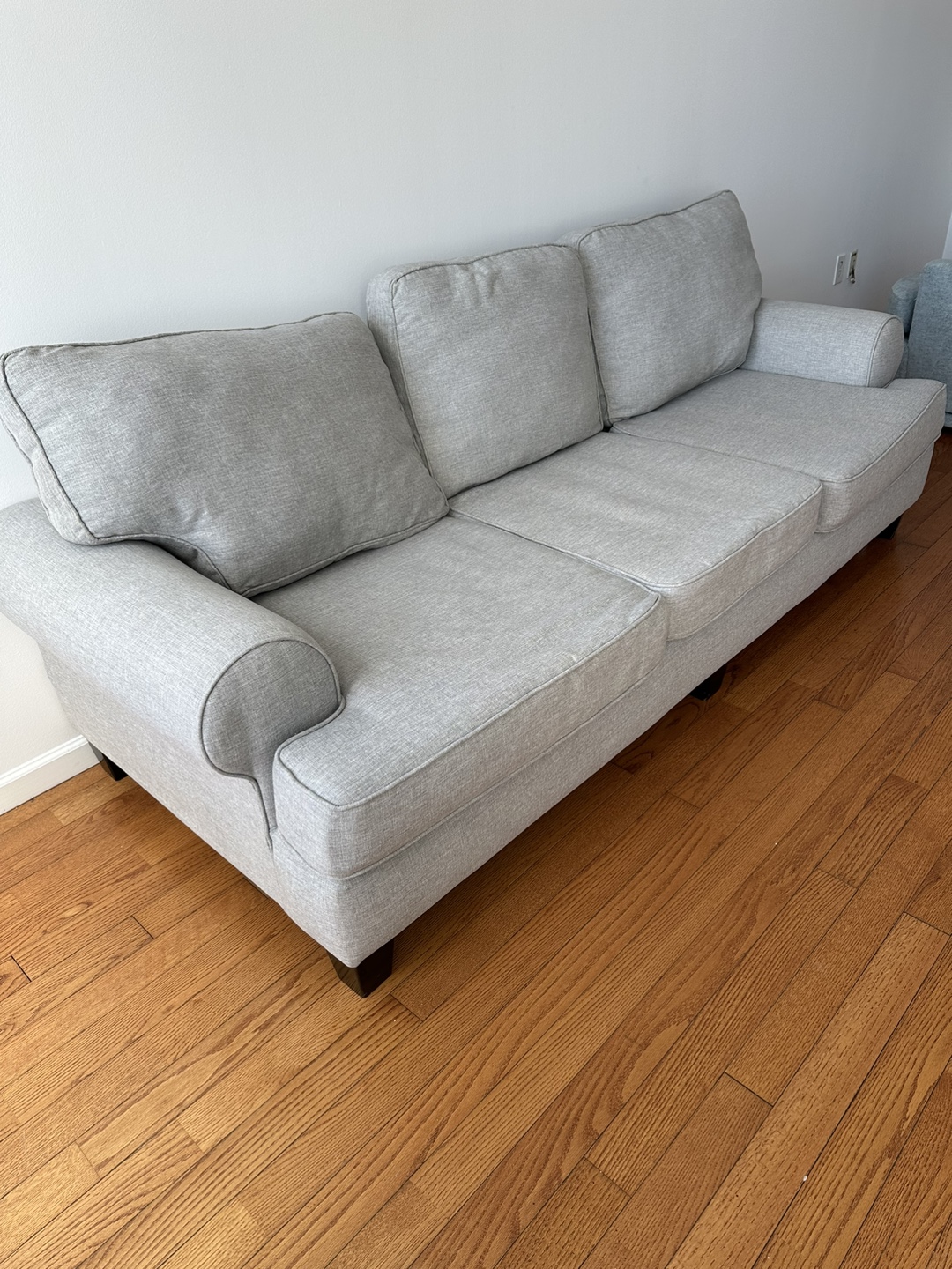 Light Gray Fabric Sofa - photo 2