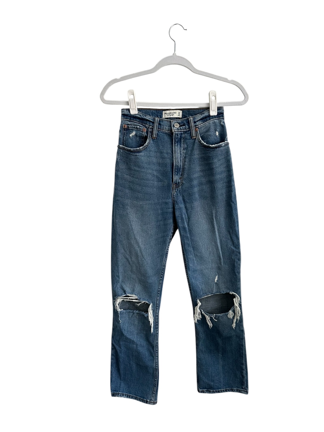 Abercrombie & Fitch Curve Love Ultra High Rise Straight Jeans - photo 2