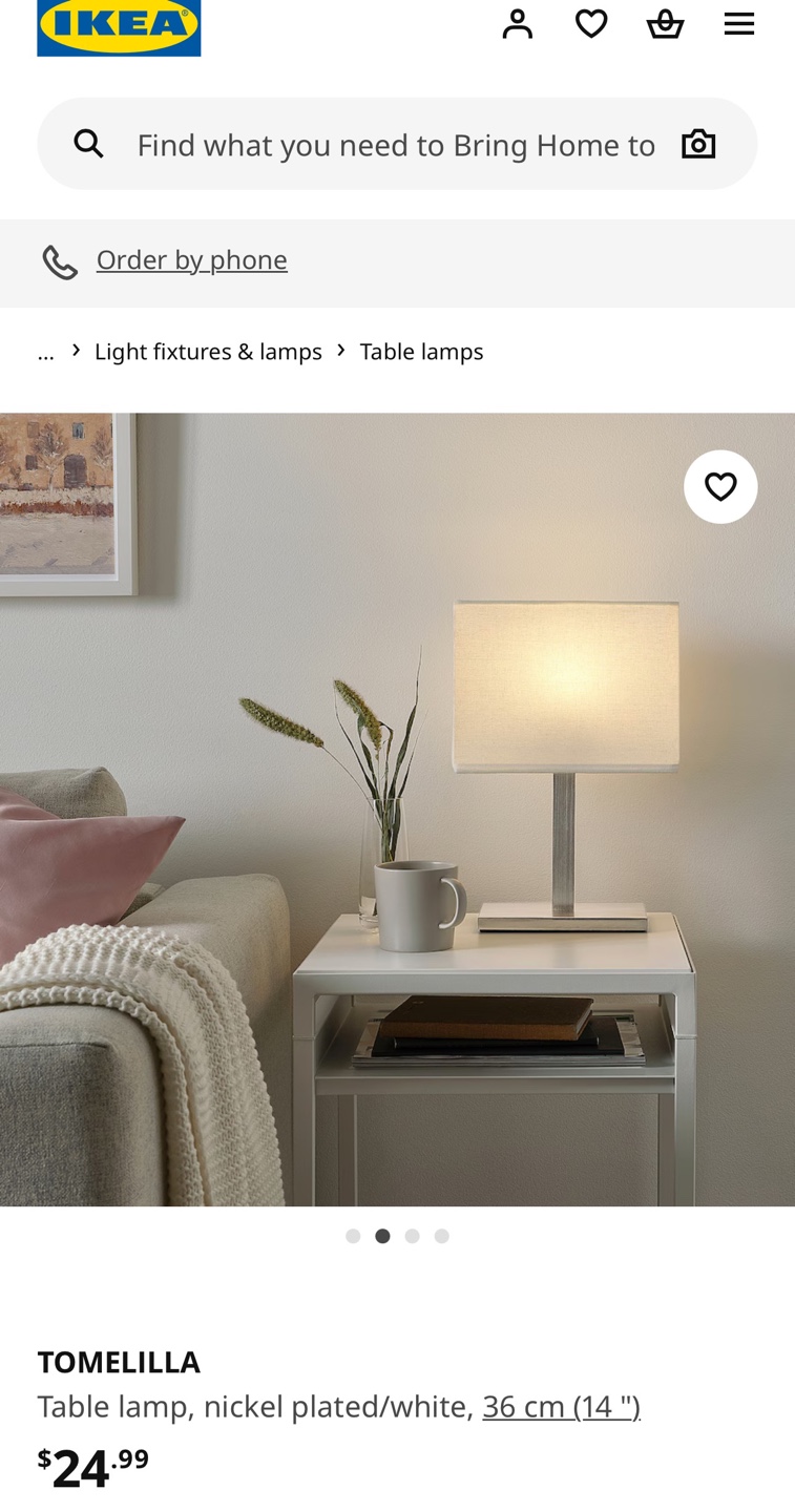 Tomelilla Ikea Table Lamp - photo 4