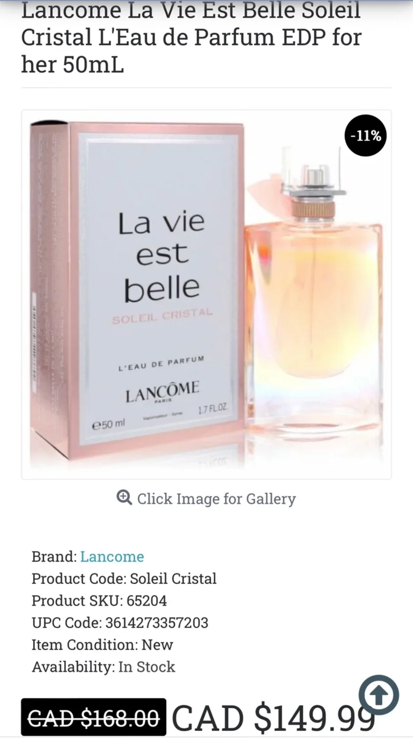 Lancôme La Vie Est Belle Soleil Cristal Eau de Parfum image indicator(2)