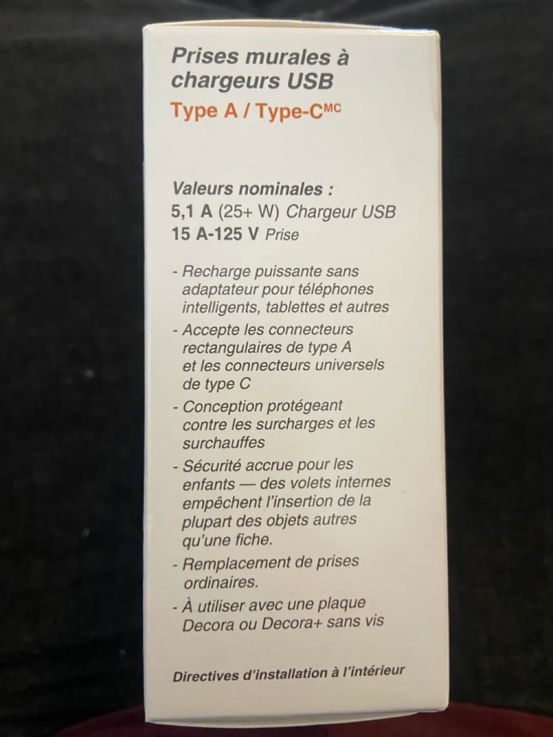 Leviton Decora + USB In-Wall Charger Receptacles (2-Pack) image indicator(3)