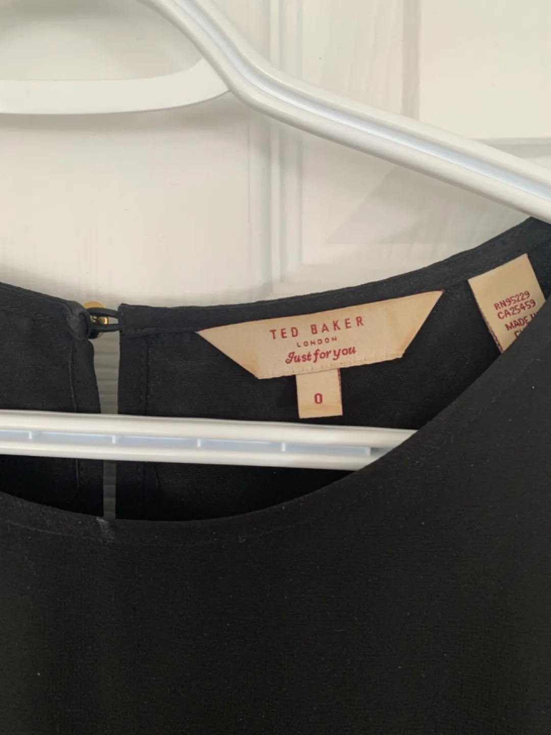 Ted Baker London Black Mini Dress Size 0 image indicator(2)