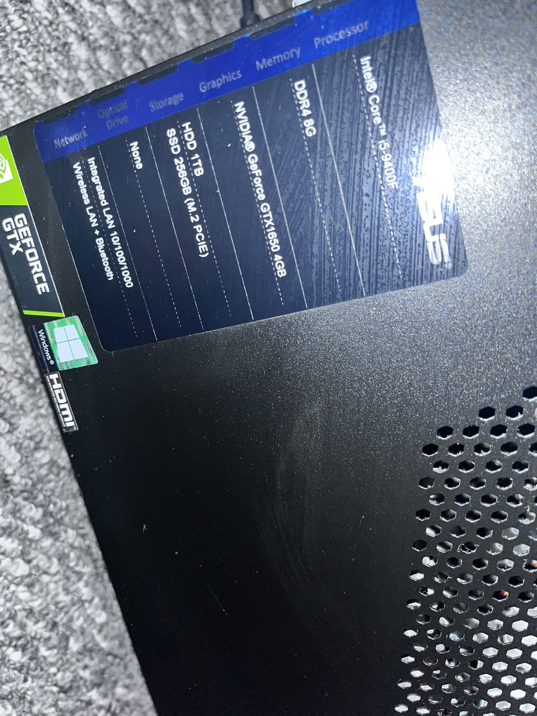 ASUS ROG Gaming Desktop with Logitech Speakers - photo 3