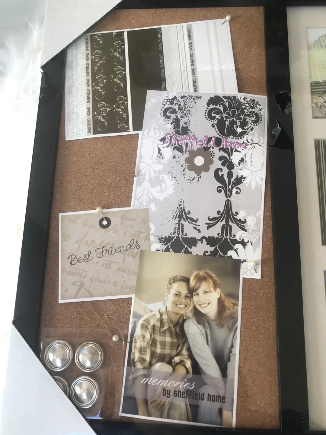 Sheffield Home Combo Photo Frame & Corkboard image indicator(2)
