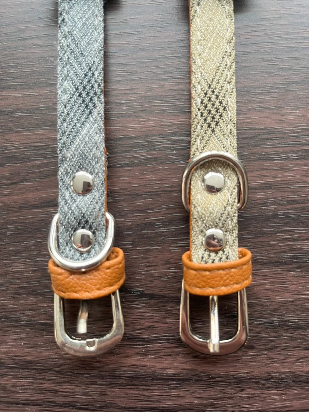 Cotton/PU Leather Pet Collars with Bowties and Bells image indicator(3)