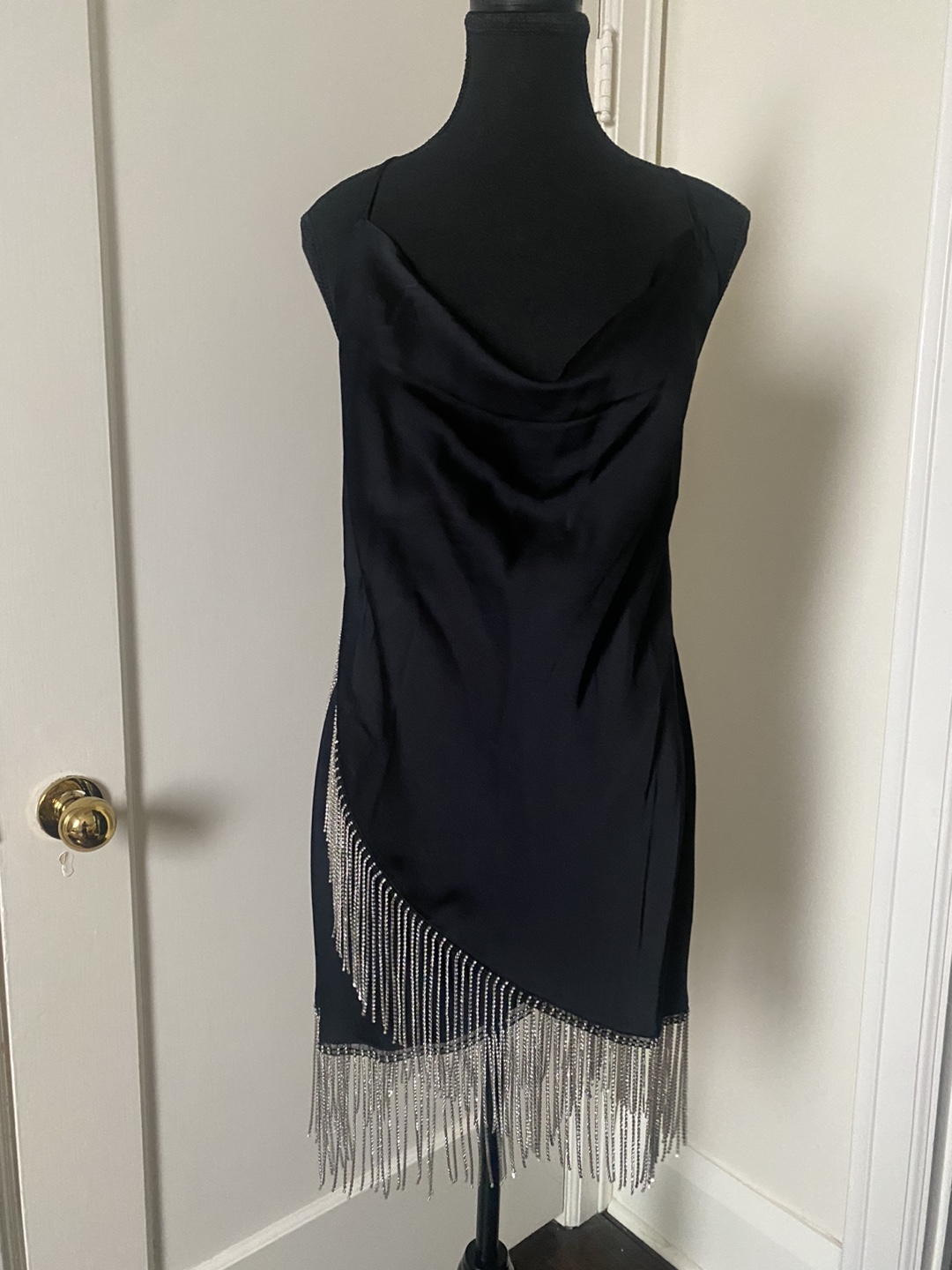 Stunning Black Rhinestone Mini Dress - photo 3