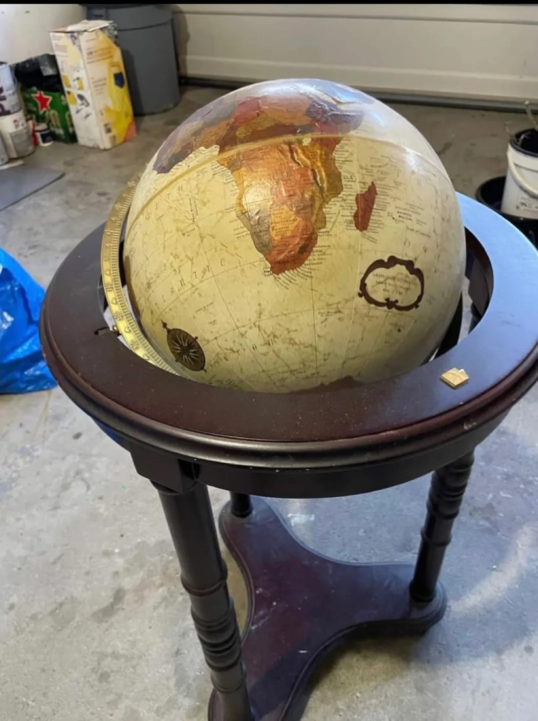 Antique Style Globe on Stand thumbnail