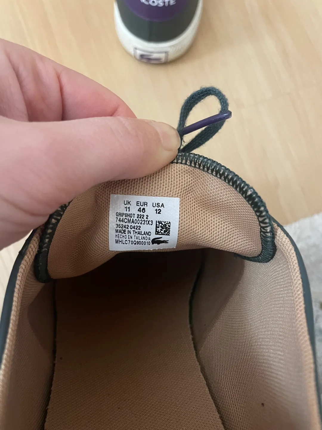 Men's Lacoste Gripshot Sneakers - Size 12 image indicator(4)