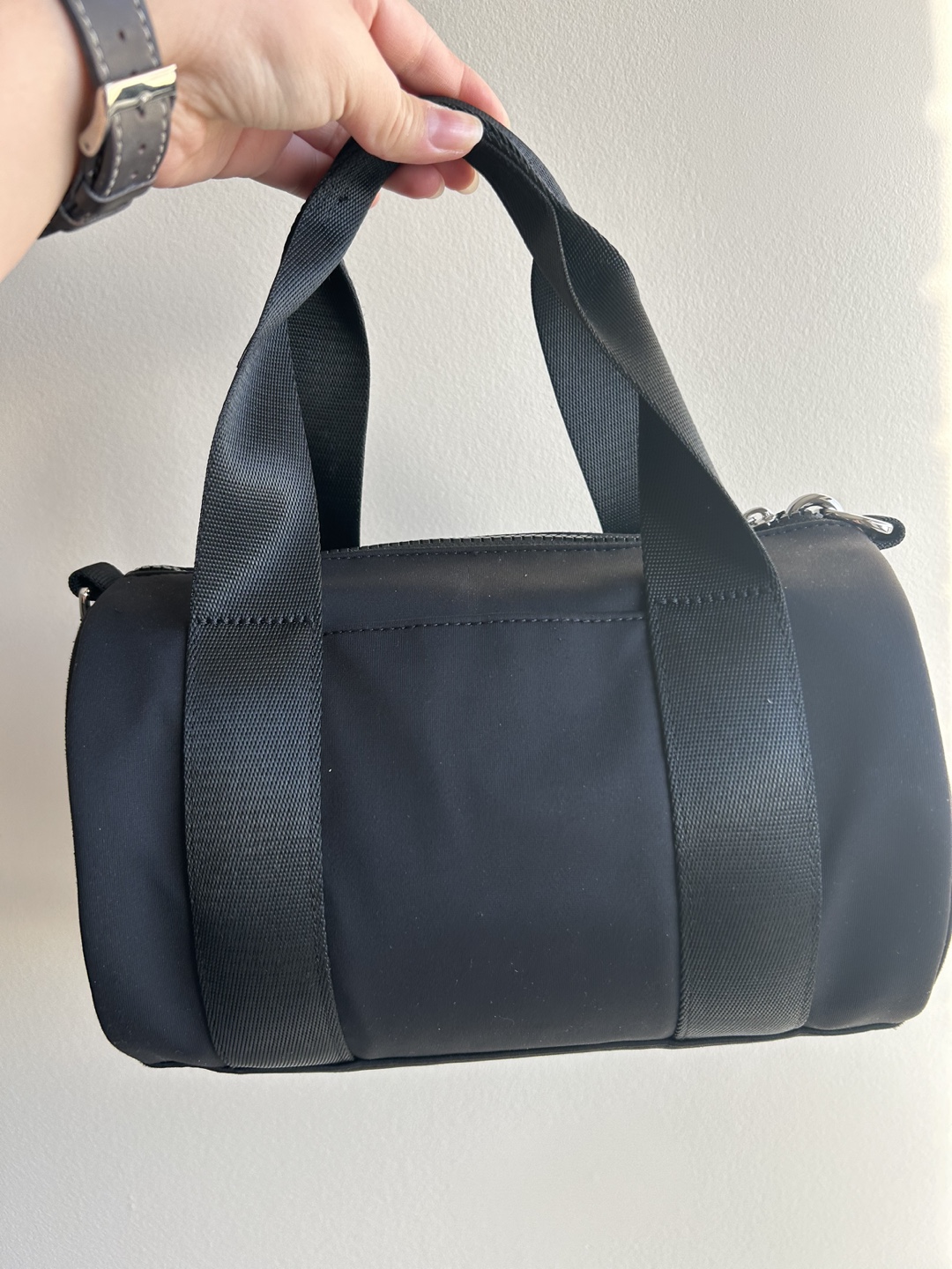 Lululemon Knit Nylon Mini Barrel Duffle Bag - Black - photo 3