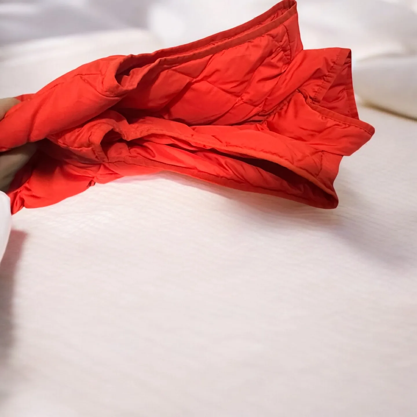 J.Crew Red Quilted Down Vest image indicator(6)