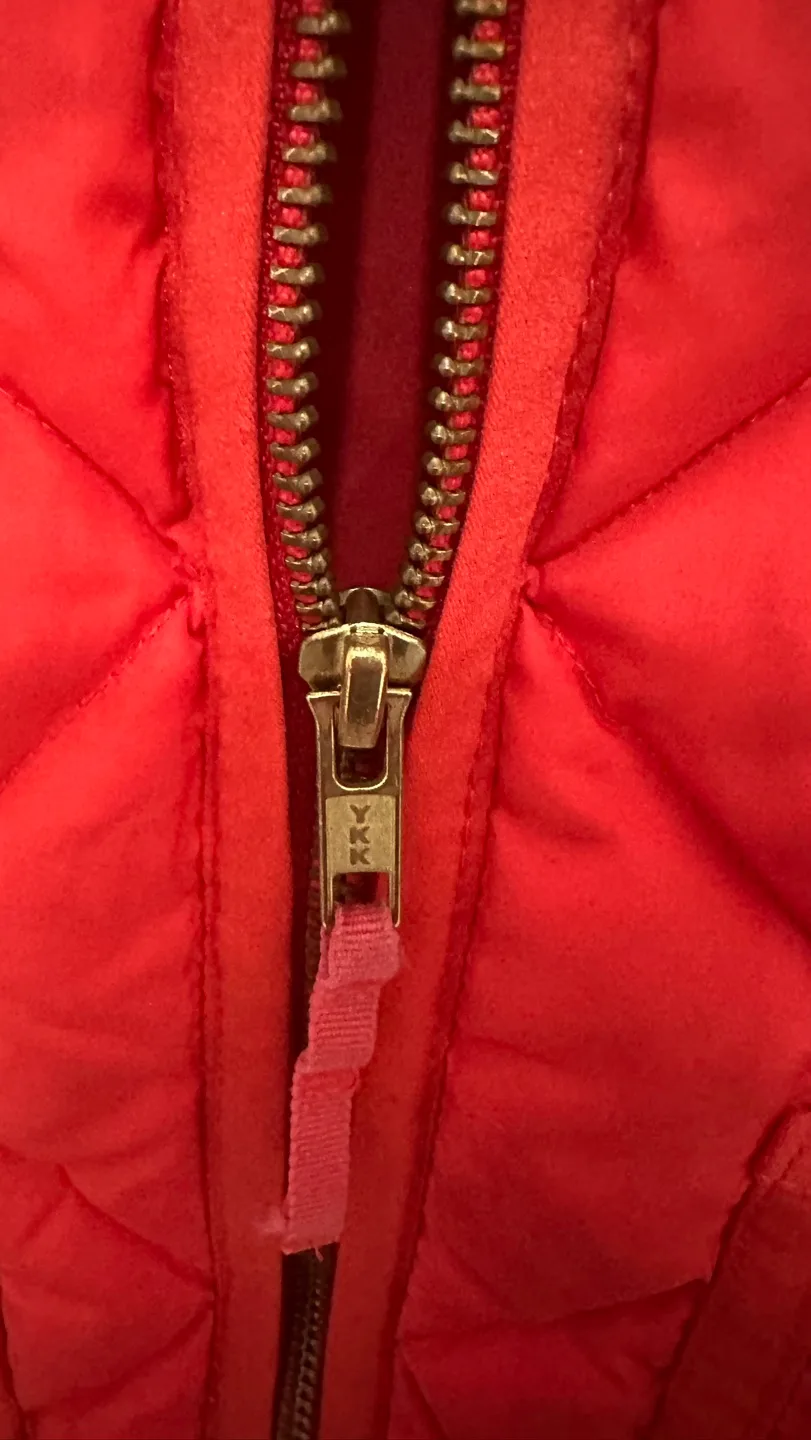J.Crew Red Quilted Down Vest image indicator(4)