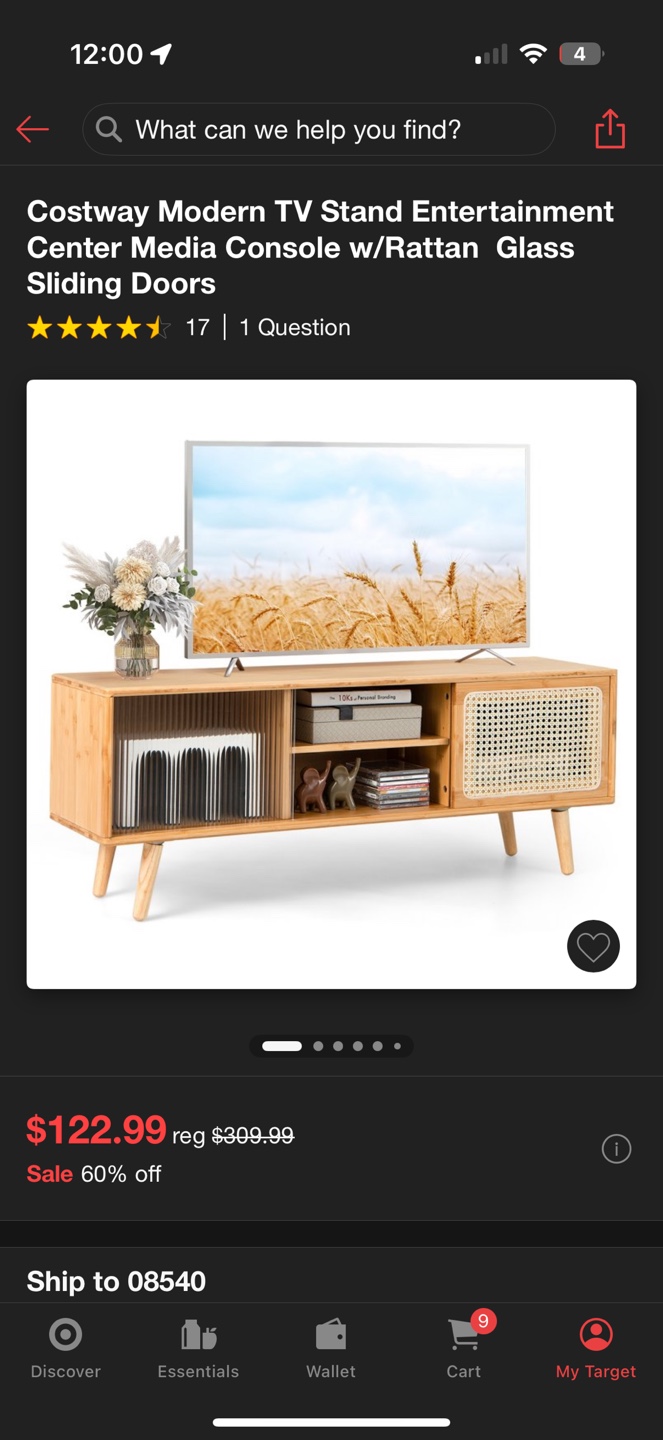 Modern Rattan Brown TV Stand - photo 5