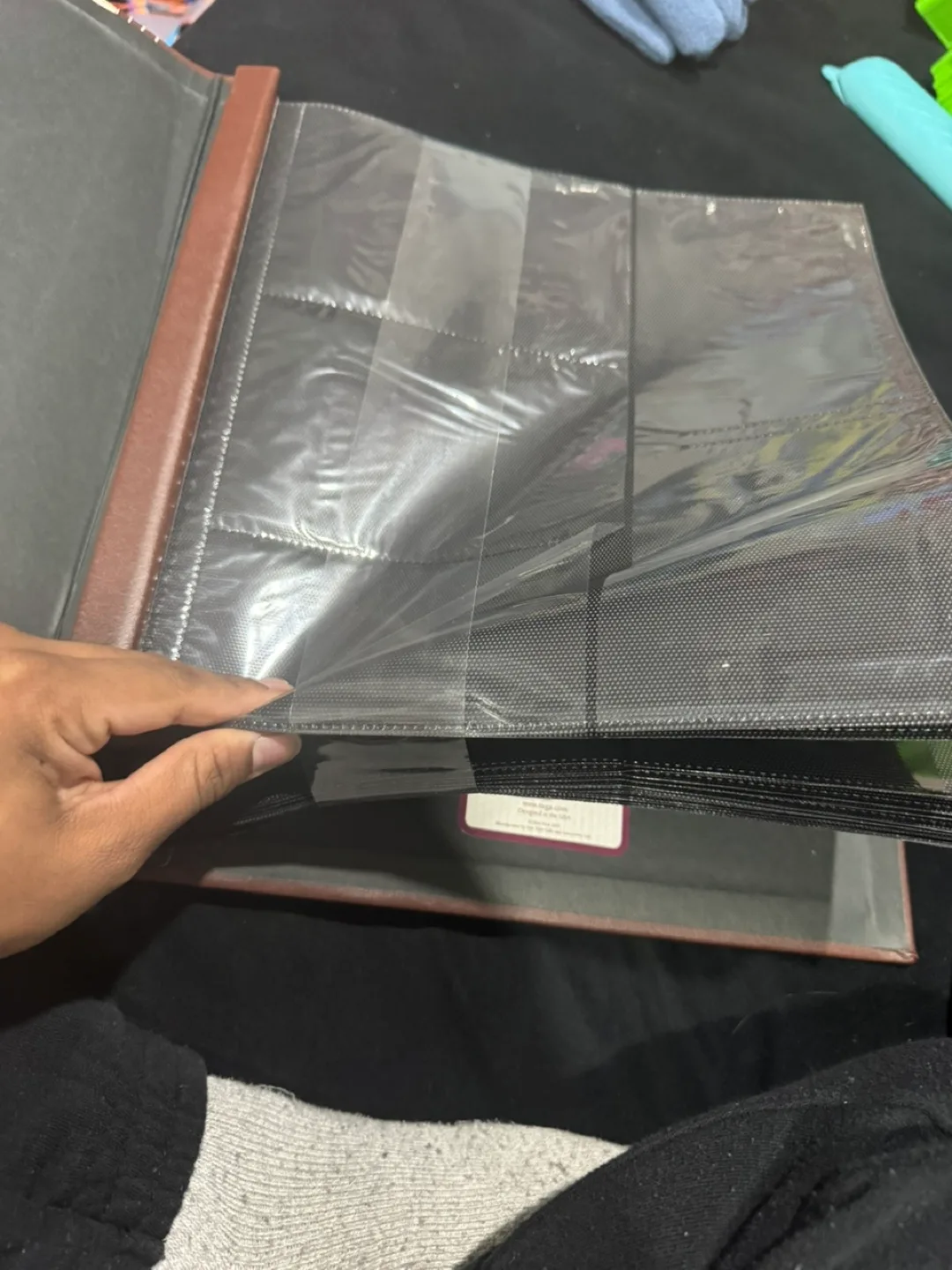 Photo Album with Plaid Cover and Plastic Sleeves image indicator(4)