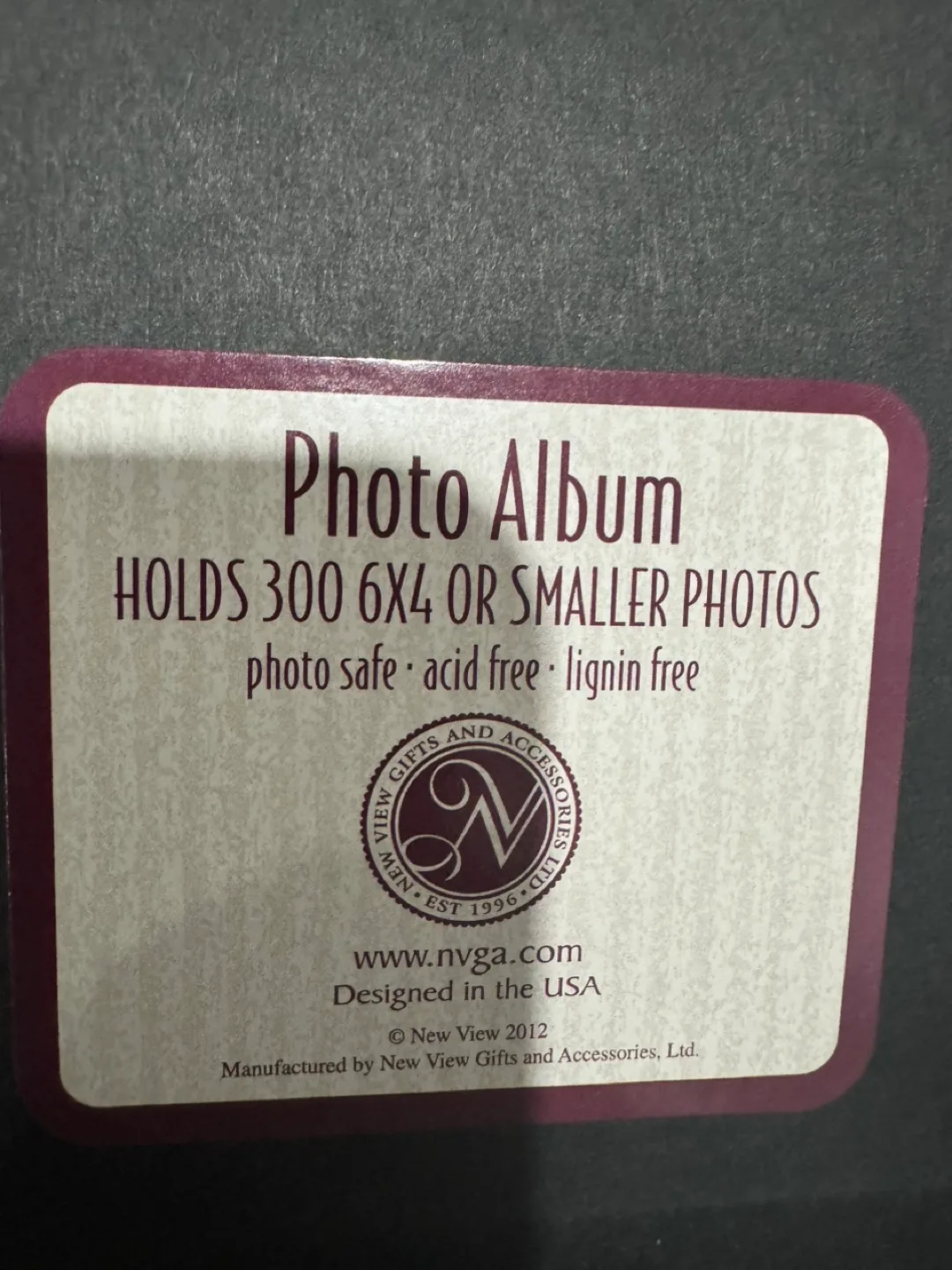 Photo Album with Plaid Cover and Plastic Sleeves image indicator(6)