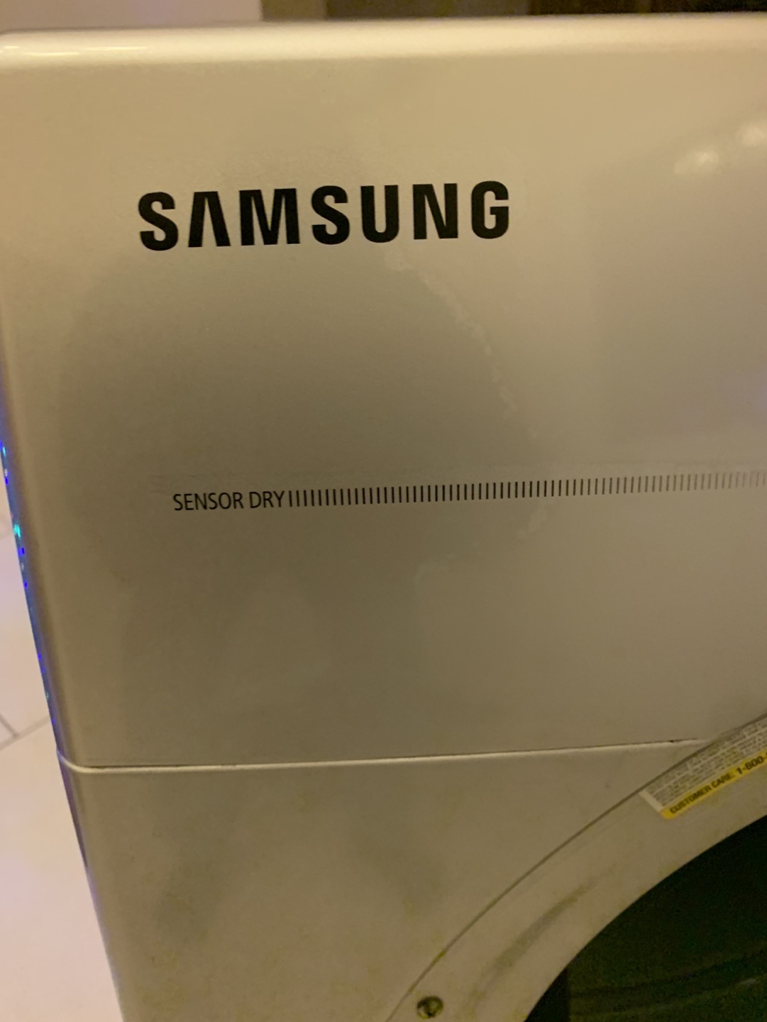 Samsung Electric Dryer - Sensor Dry