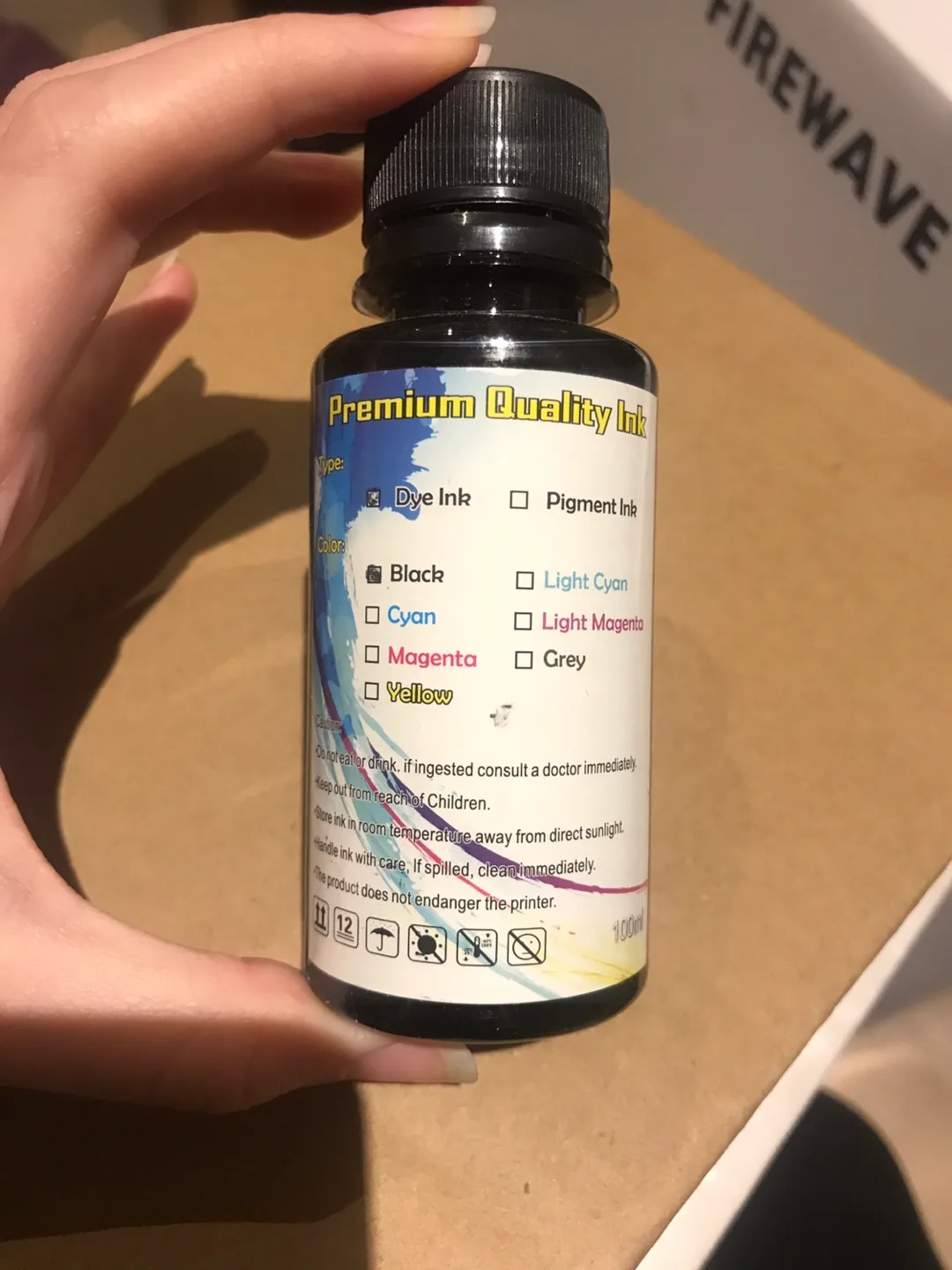 100ml x 3 Premium Quality Dye Ink - Black thumbnail